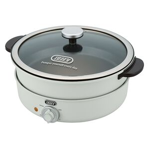 iellio（イエリオ）の「Ｔｏｆｆｙ　トフィー　電気グリル鍋（キッチン家電・調理家電）」｜アッシュホワイト