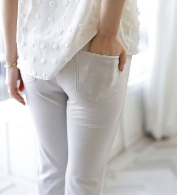 BELLUNA（ベルーナ）の「【選べる股下】ジャストフィットらくらくパンツ（フルレングスパンツ）」｜詳細画像