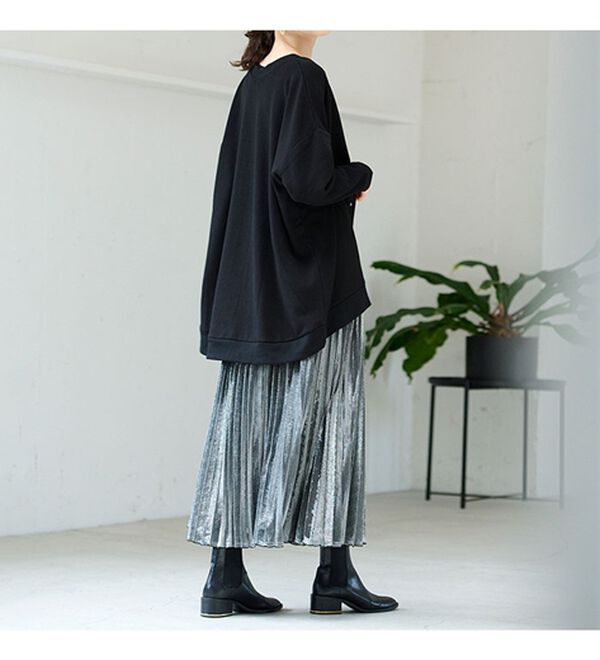 RANAN（ラナン）の「シャイニープリーツスカート（ロングスカート）」｜詳細画像