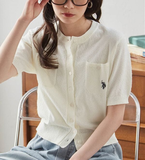 RANAN（ラナン）の「＜U.S.POLO ASSN.＞ コンパクトニットカーデ（ニットカーディガン）」｜詳細画像