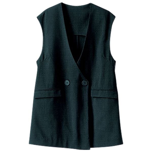 BELLUNA（ベルーナ）の「麻調素材ボタン使いジレ（ジレ）」｜詳細画像