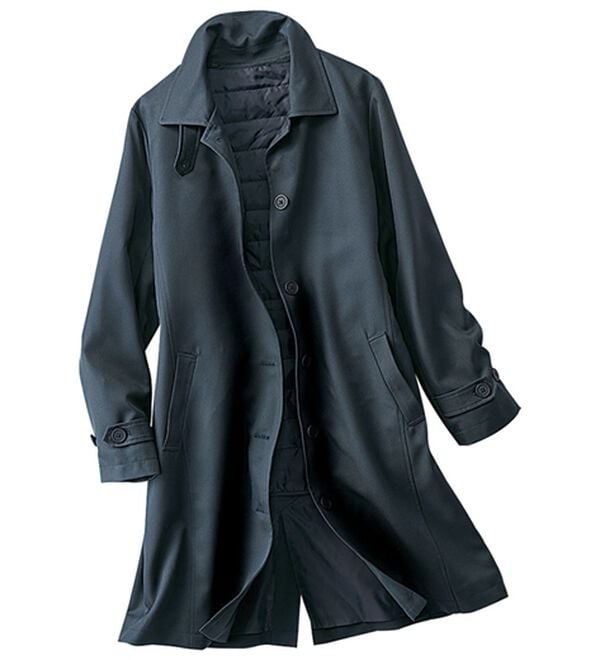 BELLUNA（ベルーナ）の「花粉対策！ライナー付ステンカラーコート（ロングコート）」｜詳細画像