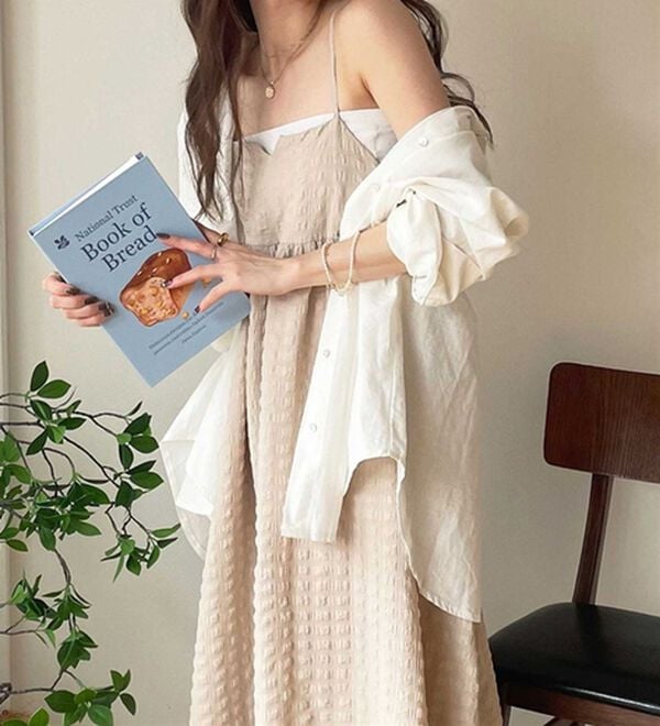 GeeRA（ジーラ）の「ぽこぽこエンボス素材キャミワンピース（その他ワンピース）」｜詳細画像