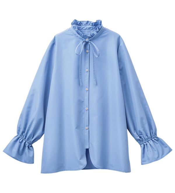 RANAN（ラナン）の「プチフリルリボン付きブラウス（ブラウス）」｜詳細画像