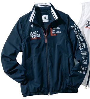 「＜ルコックスポルティフ＞２ＷＡＹブルゾン（メンズカットソー）」｜ネイビー