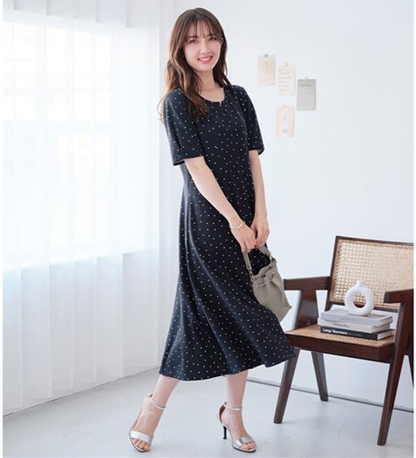 4つの機能付】タック袖Aラインワンピース - ベルーナ【公式】