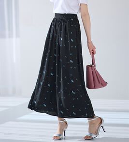 alotta（アロッタ）の「【選べる２丈】柄＆無地アソートさらさらワイドパンツ（ワイドパンツ・ガウチョ）」