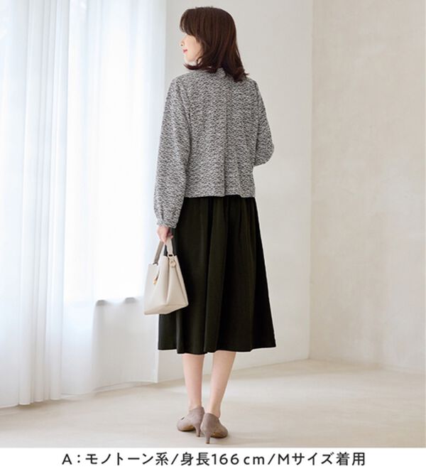 Viola e Viola（ヴィオラ エ ヴィオラ）の「【２点セット】選べる！華やかワンピースアンサンブルスーツ（ワンピースセットスーツ）」｜詳細画像