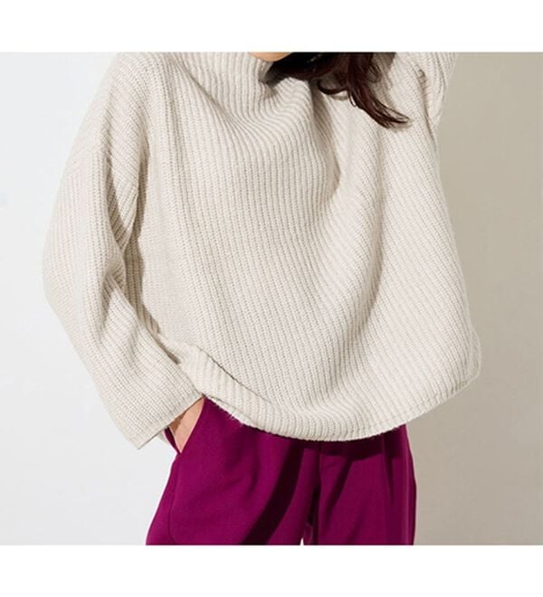 RANAN（ラナン）の「ふんわり！あぜ編ニットプルオーバー（ニット・セーター）」｜詳細画像