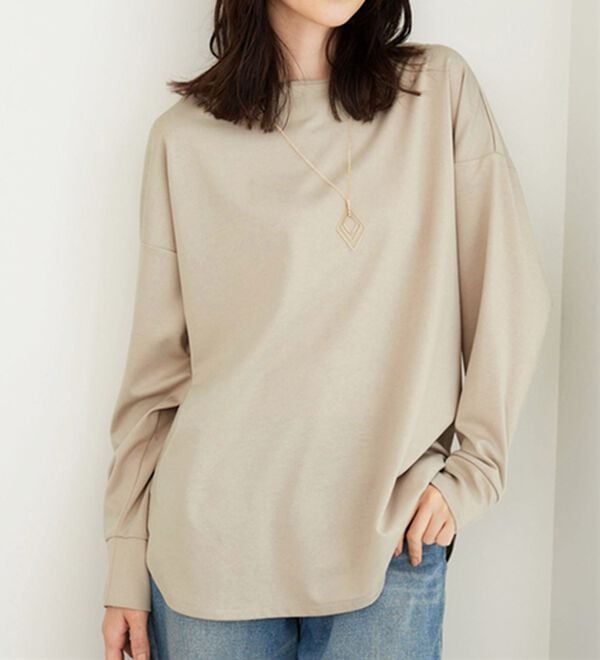 BELLUNA（ベルーナ）の「もちっとなめらか！大人顔サマ見えプルオーバー（カットソー）」｜詳細画像