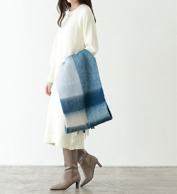 Pierrot（ピエロ）の「【Pierrot限定サイズ】パフスリーブロングニットワンピース（ニットワンピース）」｜詳細画像