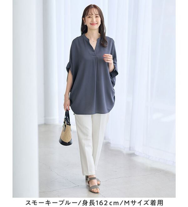 alotta（アロッタ）の「サイドタックゆるドルマンとろみブラウス（ブラウス）」｜詳細画像