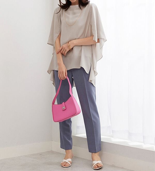 BELLUNA（ベルーナ）の「ＵＶ対策！涼やかケープ風ブラウス（ブラウス）」｜詳細画像