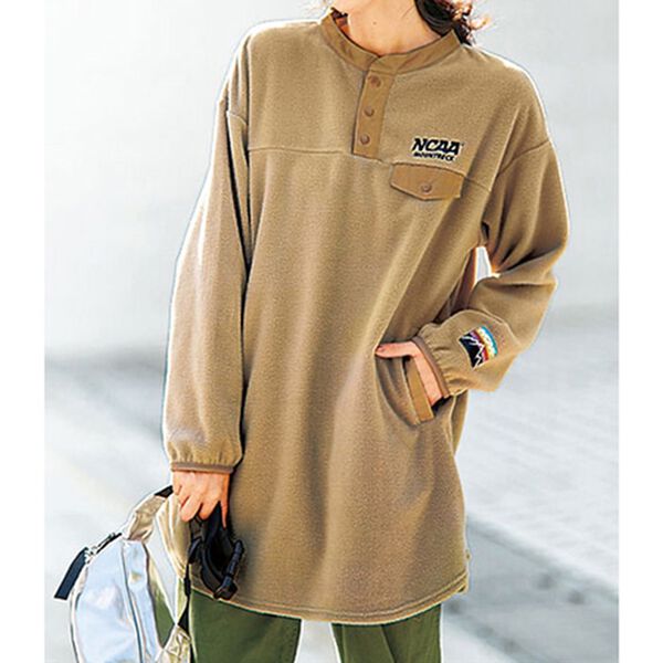 BELLUNA（ベルーナ）の「＜ＮＣＡＡ＞フリース素材シャツチュニック（チュニック）」｜詳細画像