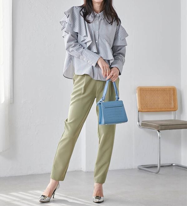 RANAN（ラナン）の「【選べる股下】美脚シルエットタックパンツ（フルレングスパンツ）」｜詳細画像