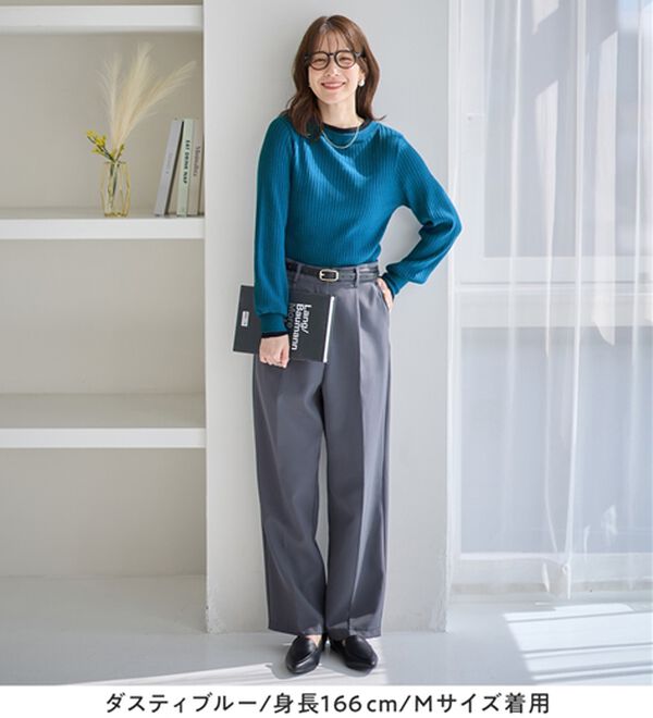 Viola e Viola（ヴィオラ エ ヴィオラ）の「レイヤード風リブニット（ニット・セーター）」｜詳細画像