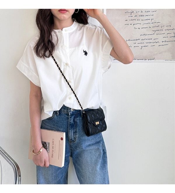 GeeRA（ジーラ）の「【ＵＳ．ＰＯＬＯ．ＡＳＳＮ】フレンチスリーブシャツ（シャツ）」｜詳細画像