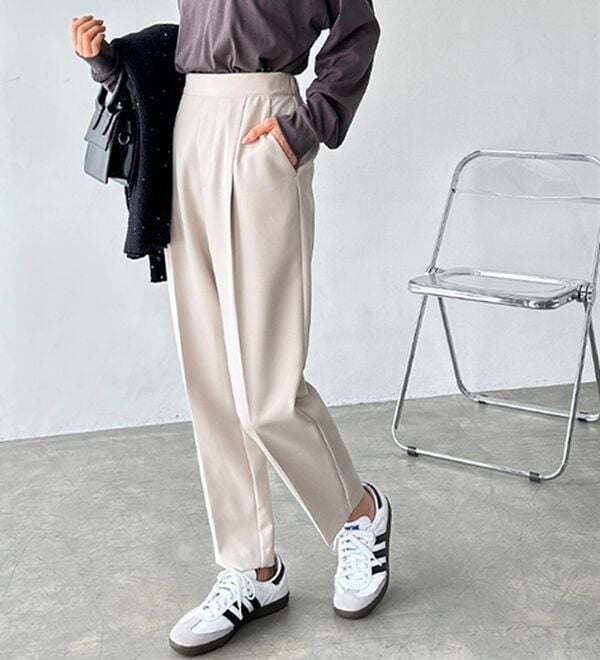 GeeRA（ジーラ）の「美脚きれい魅せ！テーパードパンツ（フルレングスパンツ）」｜詳細画像