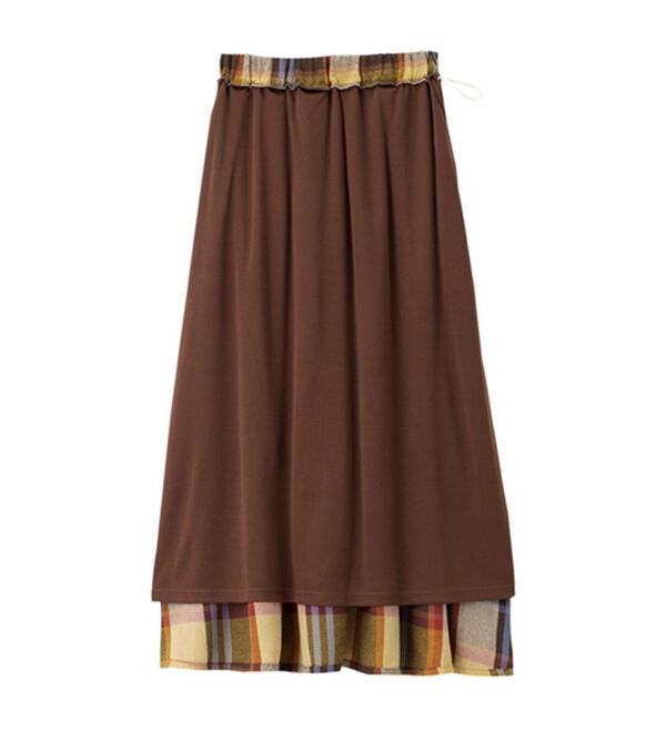 Viola e Viola（ヴィオラ エ ヴィオラ）の「カラフルビッグチェックロングスカート（ロングスカート）」｜詳細画像