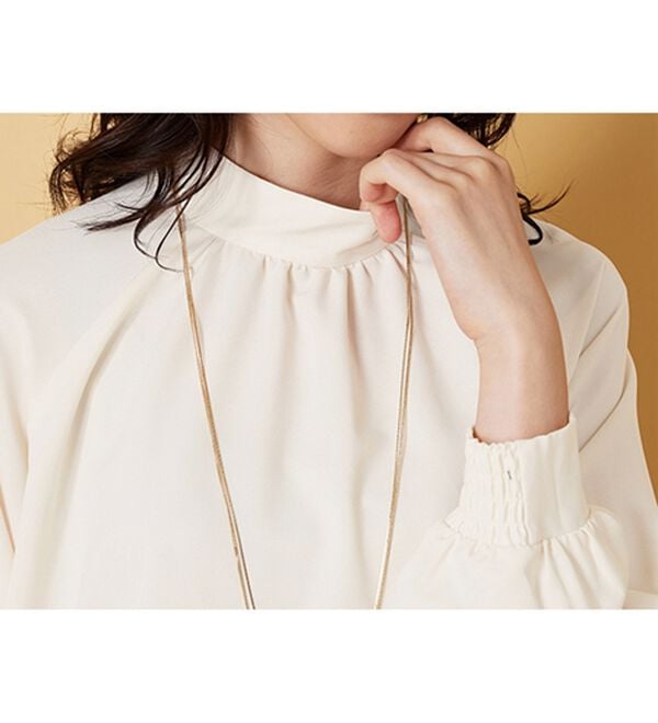 BELLUNA（ベルーナ）の「スタンド衿デザイン上品ブラウス（ブラウス）」｜詳細画像