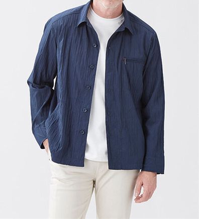 「ワッシャーシャツジャケット（メンズシャツ）」