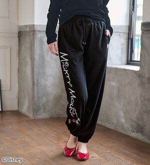 BELLUNA（ベルーナ）の「＜Ｄｉｓｎｅｙ＞【ミッキー】裾ゴム入り裏毛スウェットパンツ（その他パンツ）」｜詳細画像
