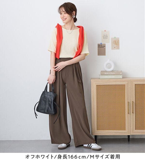 Viola e Viola（ヴィオラ エ ヴィオラ）の「ポコポコ素材Ｔシャツ（カットソー）」｜詳細画像