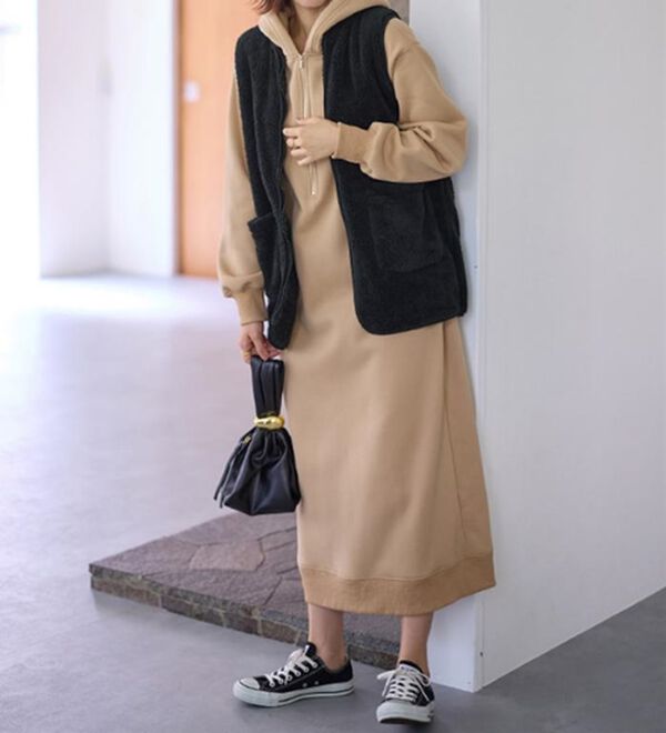 LAVIENNE（ラヴィエンヌ）の「ふわふわ暖かフリースベスト（ベスト）」｜詳細画像