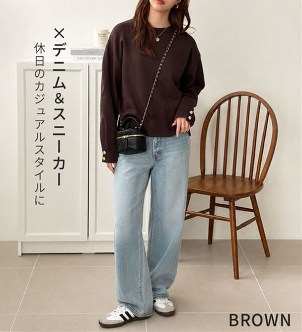 GeeRA（ジーラ）の「ラク映えスウェット感覚ニット（ニット・セーター）」｜詳細画像