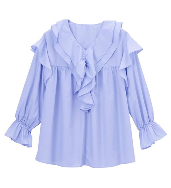 RANAN（ラナン）の「ビッグカラーフリルブラウス（ブラウス）」｜詳細画像