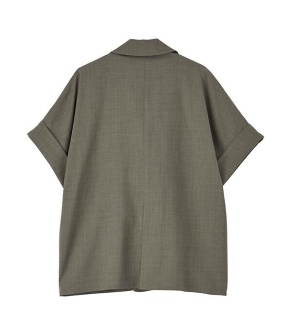 RANAN（ラナン）の「【新色追加】麻調ダブルボタンハーフスリーブジャケット（テーラードジャケット）」｜詳細画像