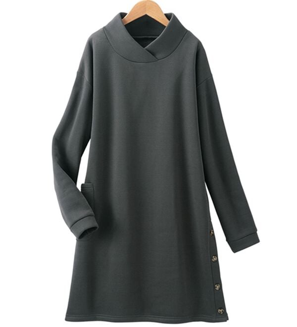 LAVIENNE（ラヴィエンヌ）の「【３枚組】サイドボタンが可愛いかっぽう（エプロン）」｜詳細画像