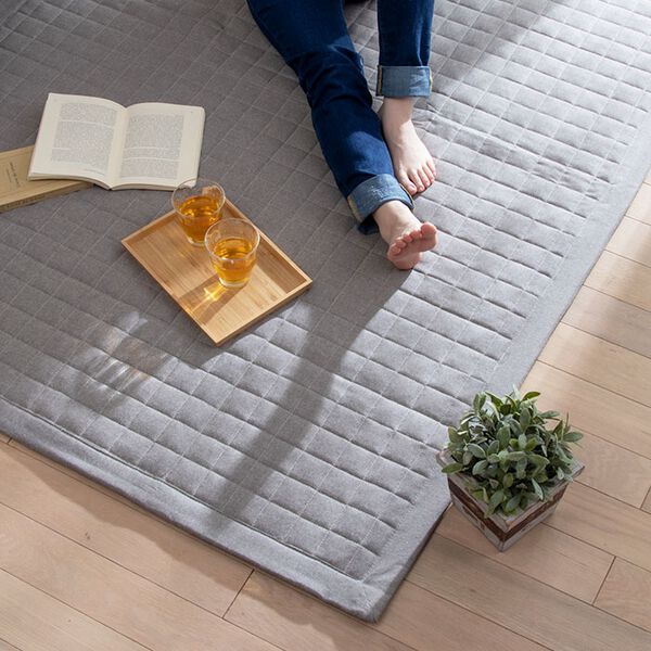 「さらさらコットンキルトラグ（ラグ）」｜詳細画像