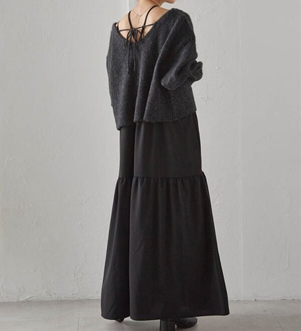 RANAN（ラナン）の「シャギーニット&times;キャミワンピースセット（その他ワンピース）」｜詳細画像