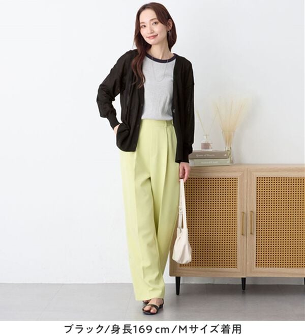 Viola e Viola（ヴィオラ エ ヴィオラ）の「Ｖネックサマーニットカーディガン（ニットカーディガン）」｜詳細画像