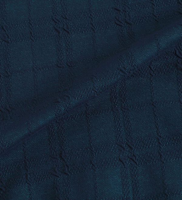 「＜コムルヴァン・オム＞チェック柄ふくれジャカードトレーナー（メンズトレーナー）」｜詳細画像