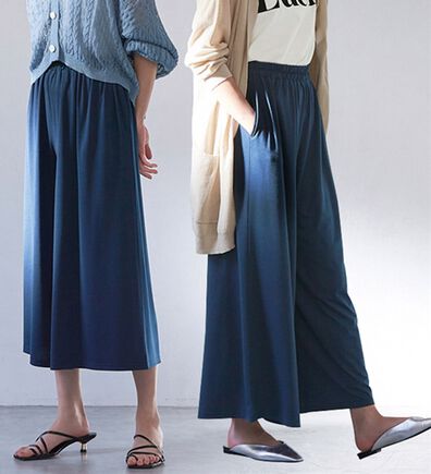 RANAN（ラナン）の「ひんやり！レディゆるシルエットワイドパンツ（ワイドパンツ・ガウチョ）」