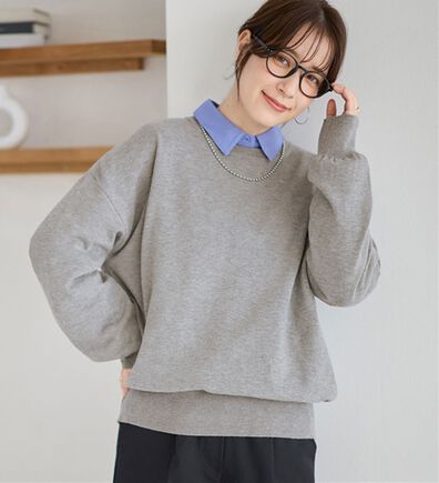 Viola e Viola（ヴィオラ エ ヴィオラ）の「【洗えるニット】着回し力抜群！秋から着られるシンプルニットトップス（ニット・セーター）」