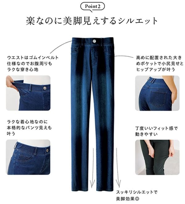 BELLUNA（ベルーナ）の「美ストレッチ素材レギンスパンツ（スパッツ・レギンス）」｜詳細画像