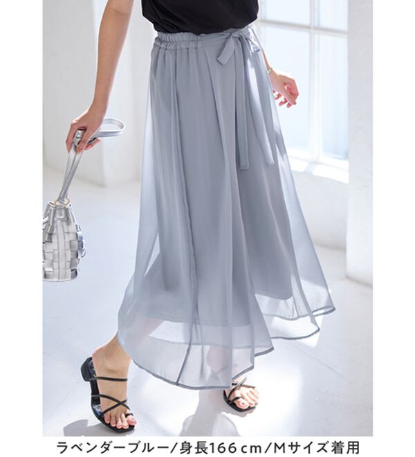 alotta（アロッタ）の「ふんわりシフォンワイドパンツ（ワイドパンツ・ガウチョ）」｜詳細画像