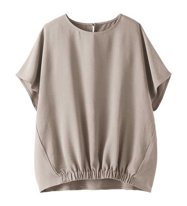 BELLUNA（ベルーナ）の「【2つの機能付き】お手入れ楽々！裾ギャザープルオーバー（ブラウス）」｜詳細画像