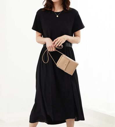 BELLUNA（ベルーナ）の「【Ｌａｇｒｉｌｕａ】サイドシフォン使いギャザー切替ワンピース（その他ワンピース）」