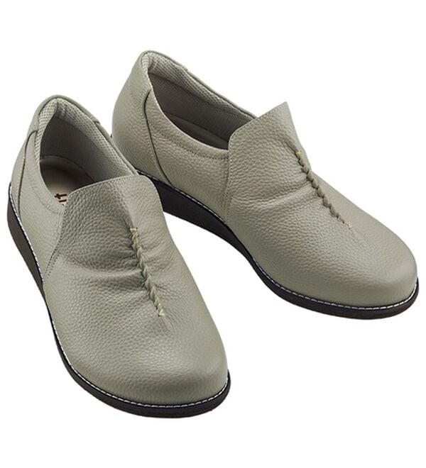 ルフラン（ルフラン）の「メディフィット５Ｅギャザーウォーキング（フラットシューズ）」｜グレー