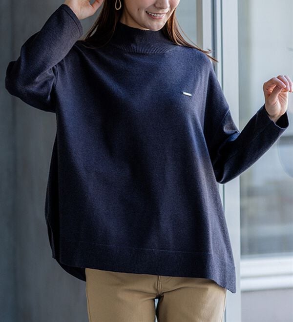 BELLUNA（ベルーナ）の「もちもちニットゆったり快適チュニック（チュニック）」｜詳細画像