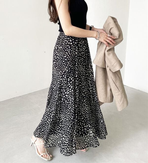 GeeRA（ジーラ）の「切替フレアーロングスカート（ロングスカート）」｜詳細画像