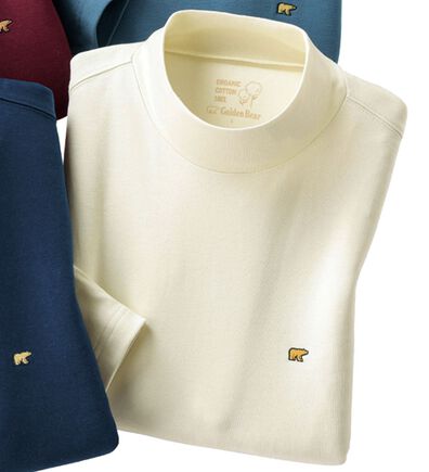 「＜ゴールデンベア＞綿１００％ヒートハイネックシャツ（メンズＴシャツ）」