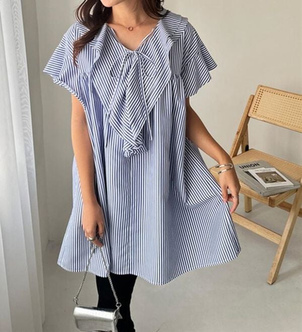 GeeRA（ジーラ）の「ビッグフリルカラーワンピース（その他ワンピース）」｜詳細画像