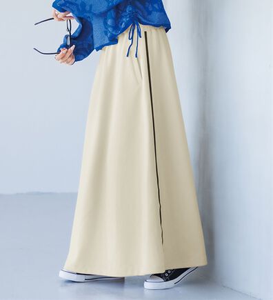 RANAN（ラナン）の「サイドラインデザインスカート（ロングスカート）」