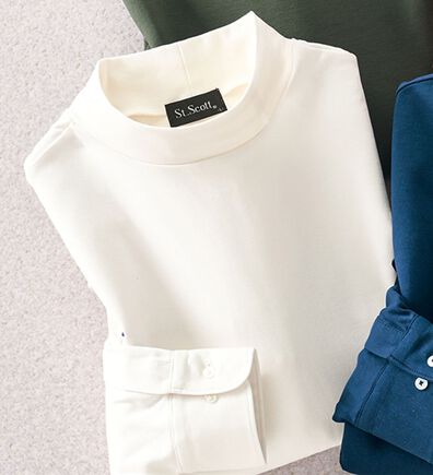 「大人のハイネックシャツ（メンズカットソー）」