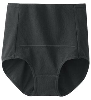 LAVIENNE（ラヴィエンヌ）の「綿９５％のお腹お尻すっぽりショーツ単品（ショーツ）」｜ブラック